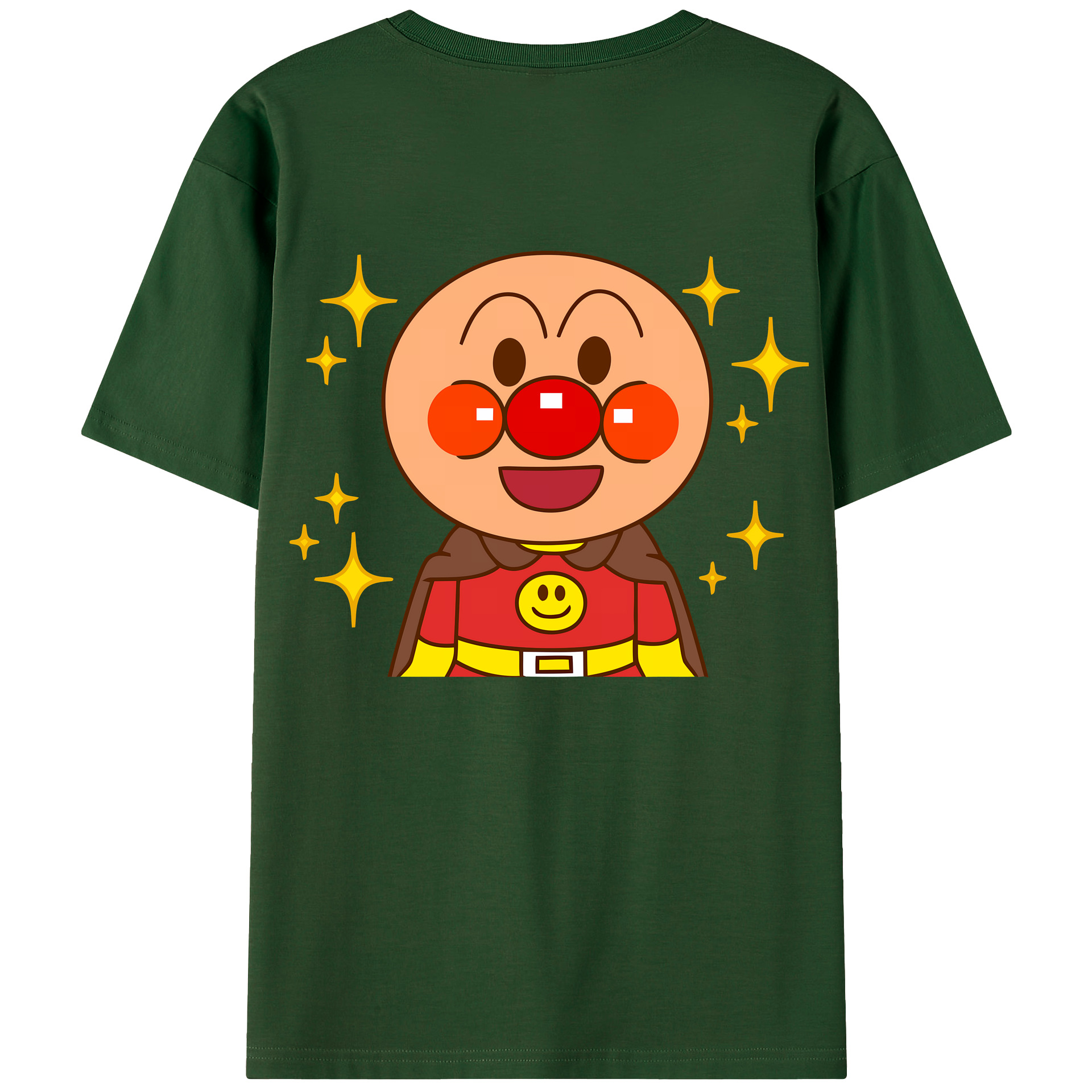 （画像用） アンパンマン Anpanman 綿100％半袖Tシャツ（背面プリント）